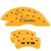 MGP 4 Caliper Covers Engraved Front Cadillac Engraved Rear XTS Yellow finish black ch thumbnail 8