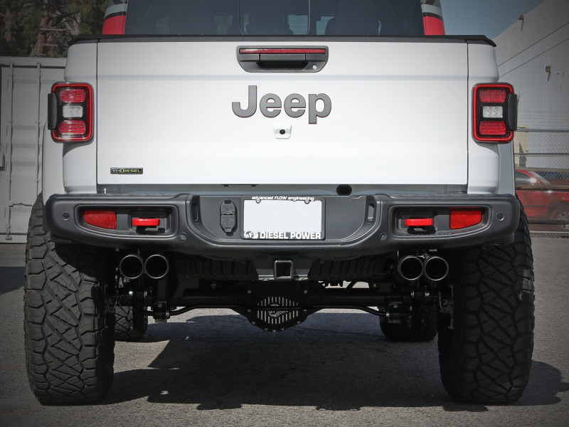 aFe Vulcan Series 3in 304SS DPF-Back 21 Jeep Gladiator V6-3.0L (td) Dual Black Tip thumbnail 8
