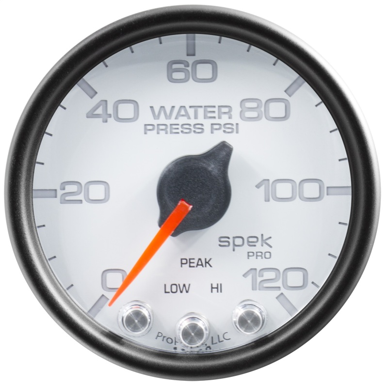 Autometer Spek-Pro Gauge Water Press 2 1/16in 120psi Stepper Motor W/Peak & Warn Wht/Blk thumbnail 9