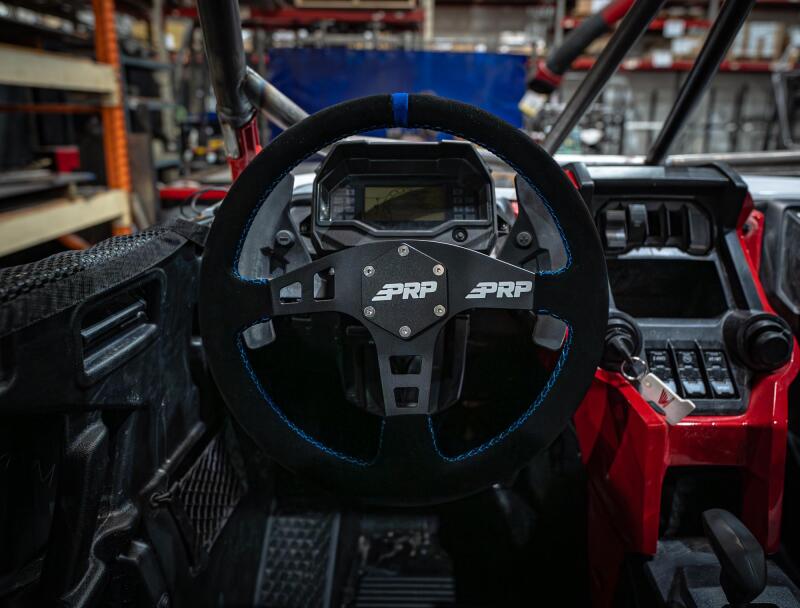 PRP Flat Suede Steering Wheel - Blue