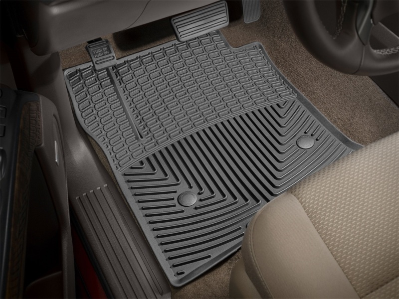 WeatherTech 14+ Chevrolet Silverado Front Rubber Mats - Black thumbnail 4