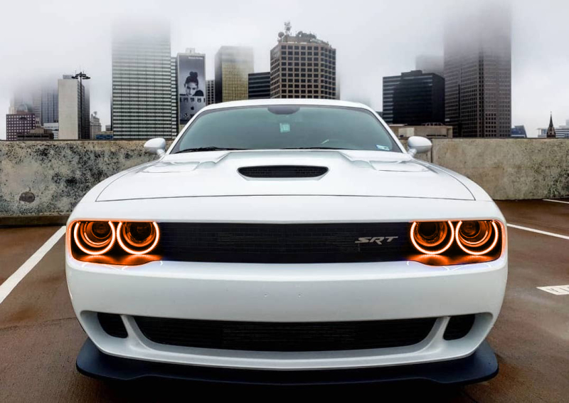 Oracle 15-23 Dodge Challenger Surface Mount Headlight Halo Kit - ColorSHIFT