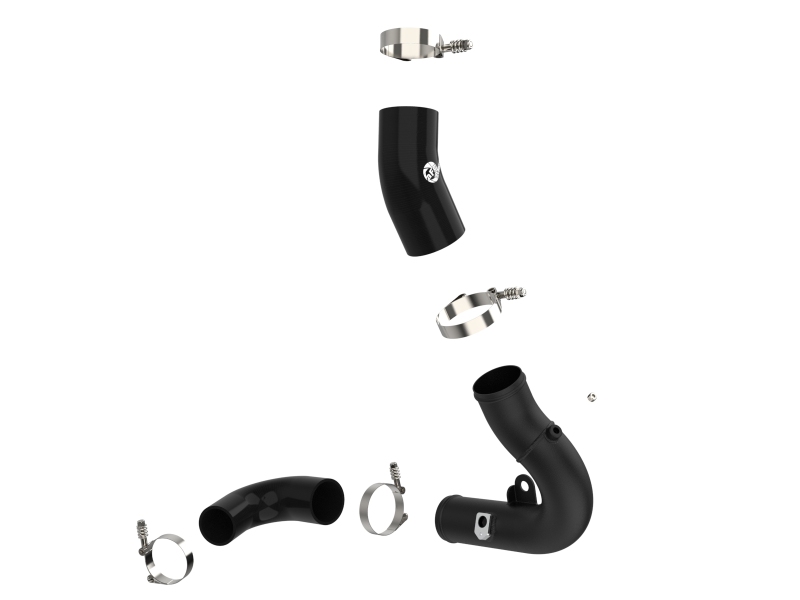 BladeRunner 3 IN Aluminum Cold Charge Pipe Black