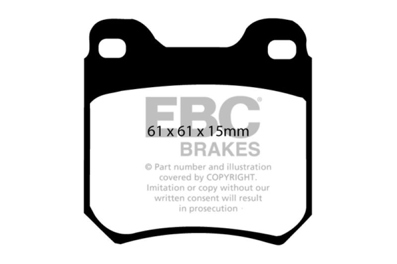 EBC 97-01 Cadillac Catera 3.0 Greenstuff Rear Brake Pads thumbnail 3