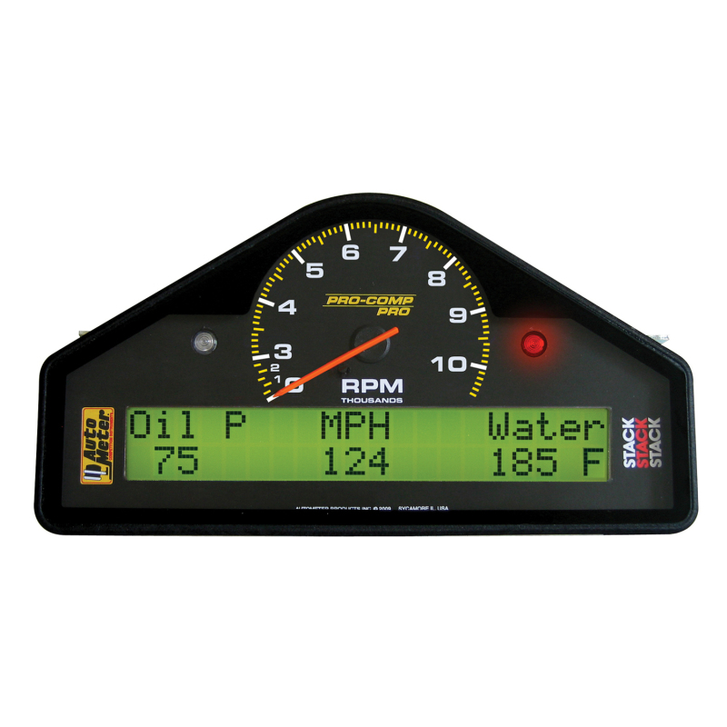 Autometer Pro-Comp Street Dash RPM/Speed/Oil Press & Temp/WaterTemp/Fuel Level/Battery Voltage Gauge thumbnail 4