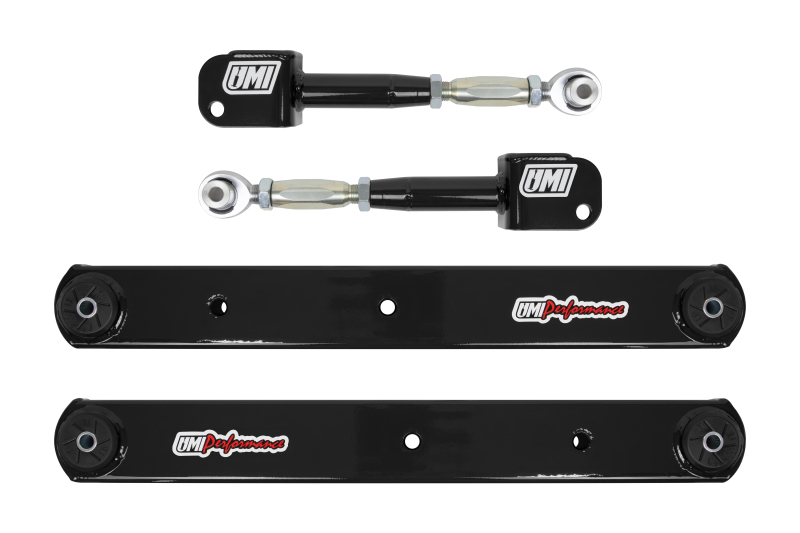 UMI Performance 64-67 GM A-Body Rear Control Arm Kit Fully Boxed Lowers Adjustable Uppers thumbnail 2