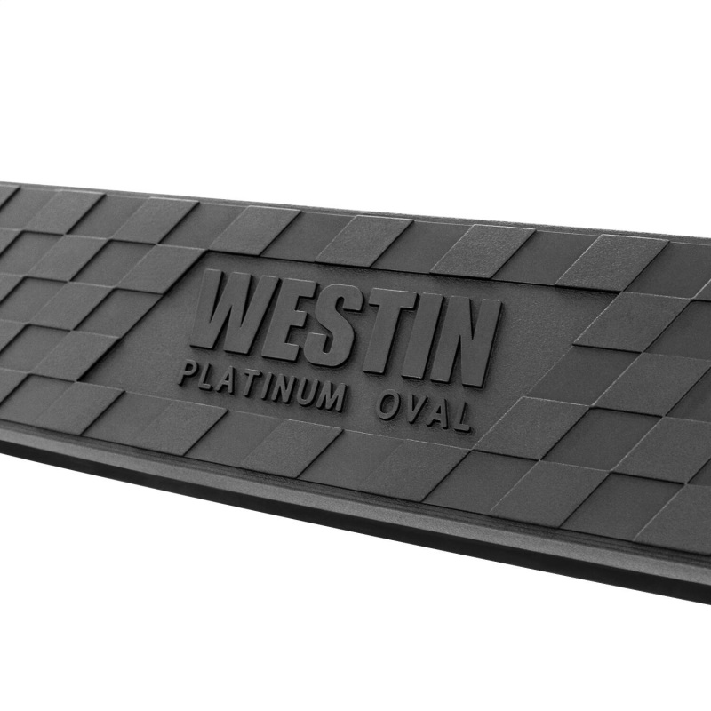 Westin 19-22 Chev/GMC Silverado/Sierra 1500 DC (No 2019 Ltd) Platinum 4 Oval Nerf Step Bars - Blk thumbnail 7