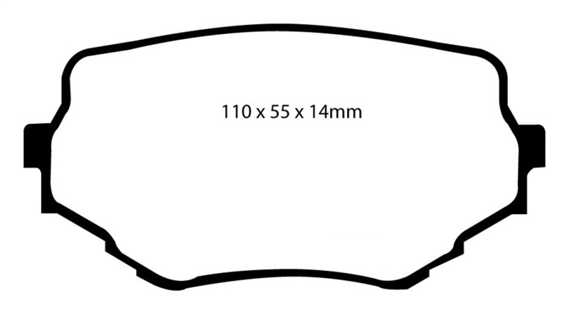 EBC S14 Brake Pad and Rotor Kit (1x ebcDP61099, 1x ebcRK1096) thumbnail 6