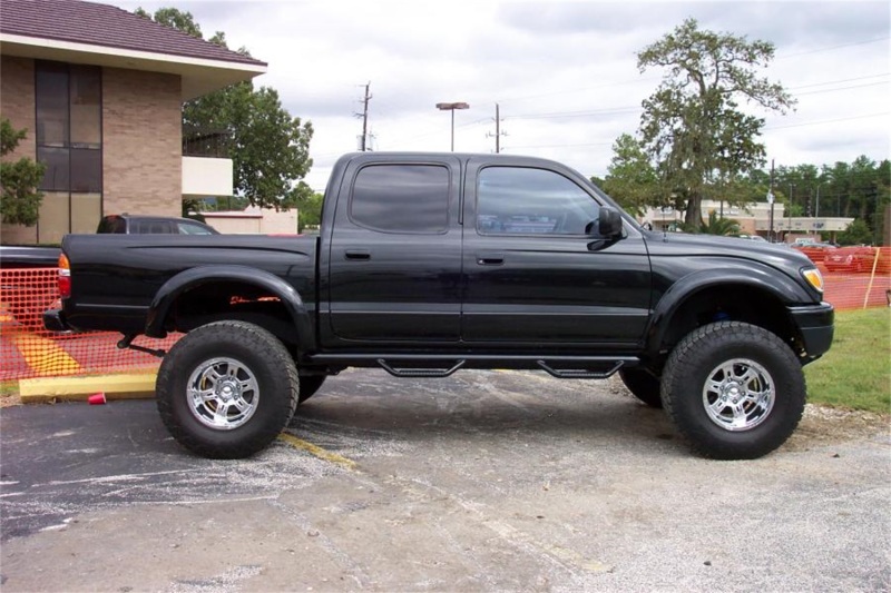 N-Fab Nerf Step 01-04 Toyota Tacoma Double Cab 5ft Bed - Gloss Black - W2W - 3in thumbnail 2