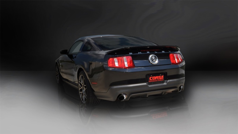 Corsa 2011-2012 Ford Mustang Shelby GT500 5.4L V8 Sport Axle-Back Exhaust w/ Black Tips thumbnail 7