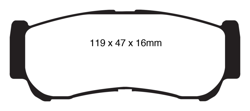 EBC S14 Brake Pad and Rotor Kit (1x ebcDP61982, 1x ebcRK7621) thumbnail 6