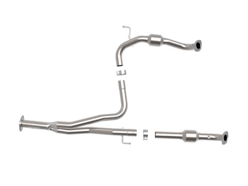 aFe Toyota Tacoma 16-17 V6-3.5L Twisted Steel Y-Pipe w/ Cat thumbnail 9