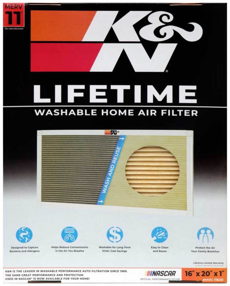 K&N HVAC Filter - 16 x 20 x 1 thumbnail 3