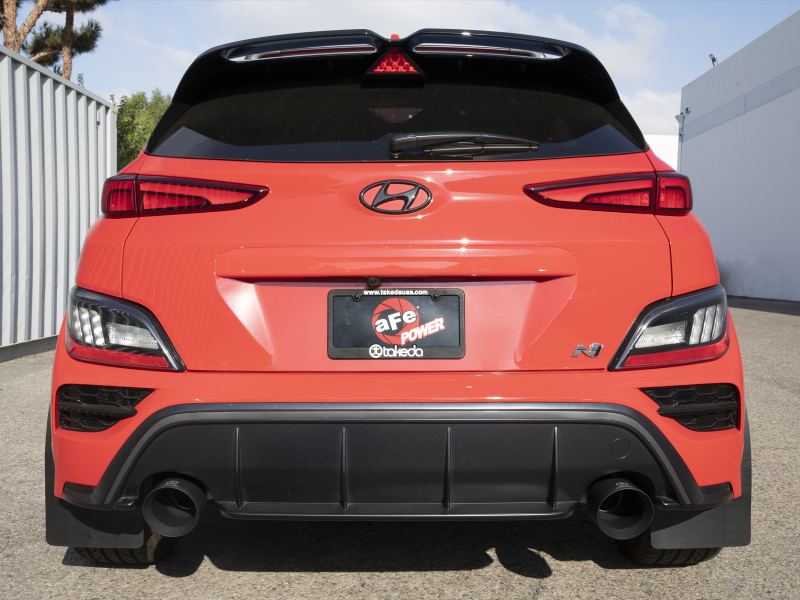 aFe 22-23 Hyundai Kona N L4 2.0L (t) Takeda 3in SS Axle-Back Exhaust System w/ Black Tips thumbnail 7