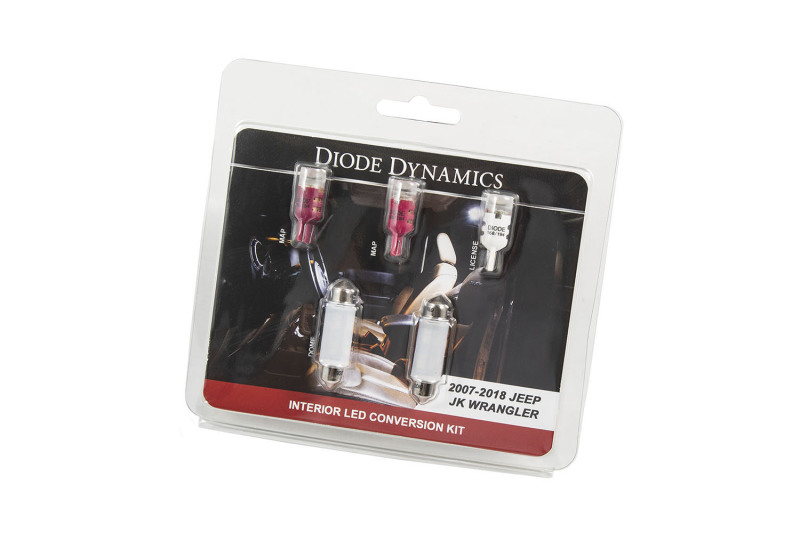 Diode Dynamics Wrangler JK 4dr Interior Kit Stage 2 - Red thumbnail 3