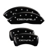 MGP 4 Caliper Covers Engraved Front & Rear Denali Black Finish Silver Char 2019 GMC Arcadia thumbnail 9