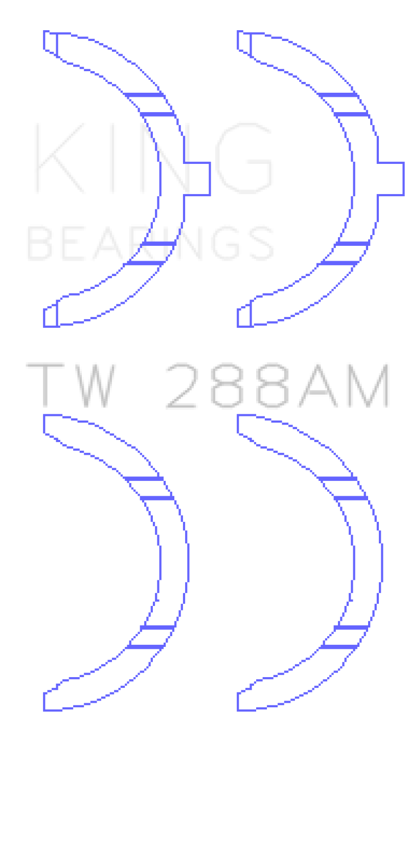 King Engine Bearings Toyota 2UZ Thrust Washer Set thumbnail 2