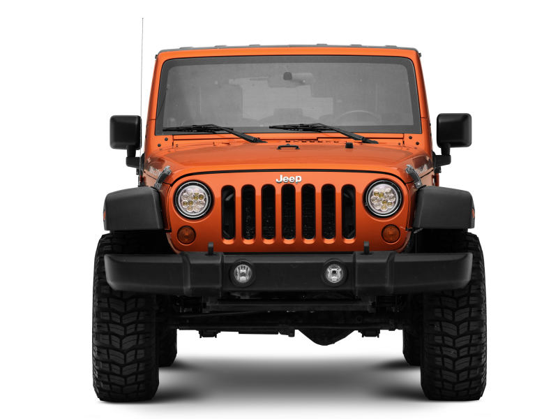 Raxiom 97-18 Jeep Wrangler TJ/JK Axial Spider LED Headlight w/ Amber DRL- Chrome Hsng (Clear Lens) thumbnail 9