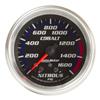 AutoMeter Gauge Nitrous Press 2-5/8in. 1600PSI Stepper Motor W/ Peak & Warn Cobalt thumbnail 6