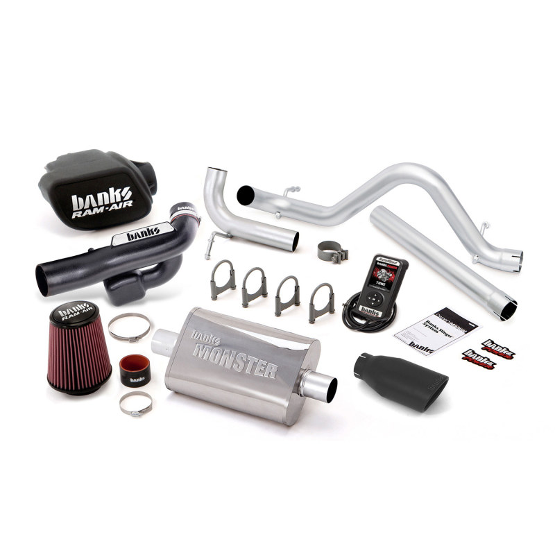 Banks Power 12-14 Jeep 3.6L Wrangler - 4dr Stinger Sys w/ AutoMind - SS Single Exhaust w/ Black Tip thumbnail 4