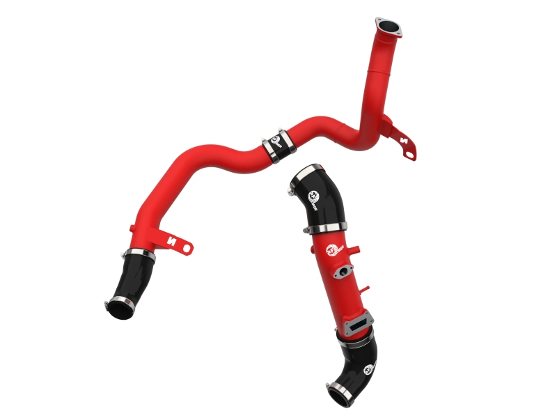 BladeRunner Aluminum Hot and Cold Charge Pipe Kit Red