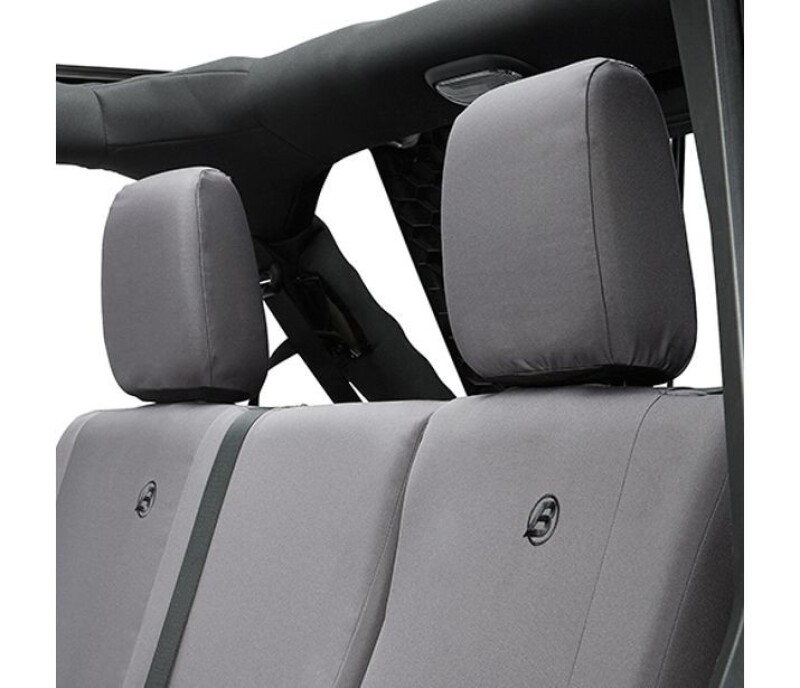 Bestop 13-18 Jeep Wrangler JK 4-Door Rear Seat Covers (Charcoal) thumbnail 2