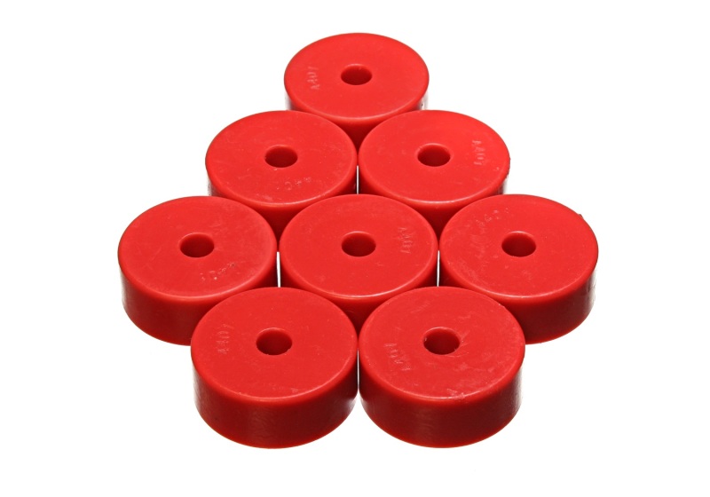 Energy Suspension Pad - Med - 2-1/32in OD x 7/16in ID x 13/16in H - Red thumbnail 2