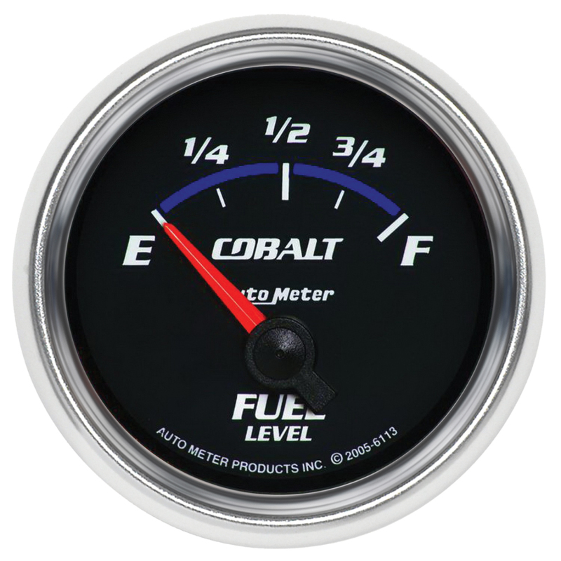 Autometer Cobalt 52mm 0 E/90 F SSE Fuel Level Gauge