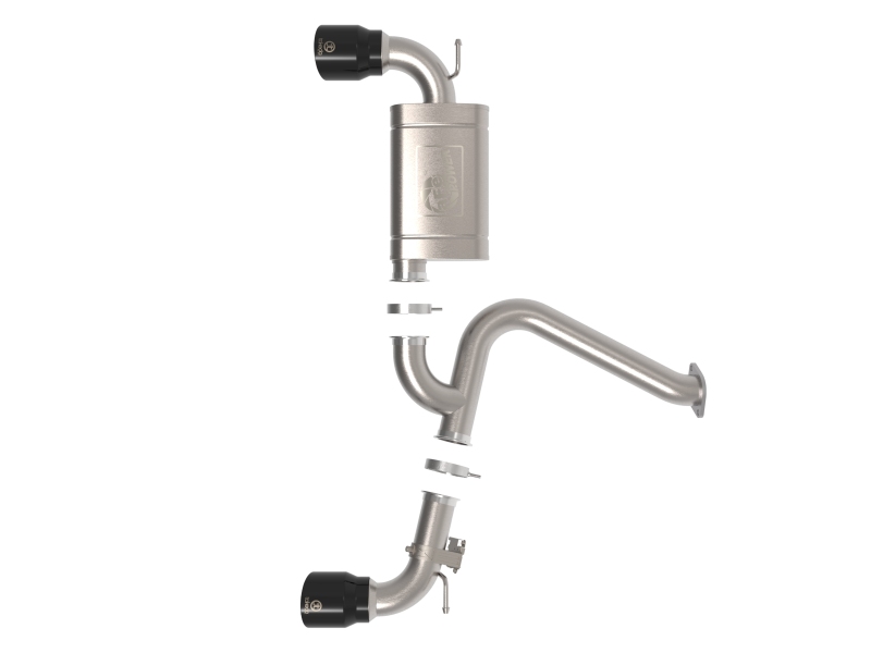 aFe 22-23 Hyundai Kona N L4 2.0L (t) Takeda 3in SS Axle-Back Exhaust System w/ Black Tips thumbnail 8