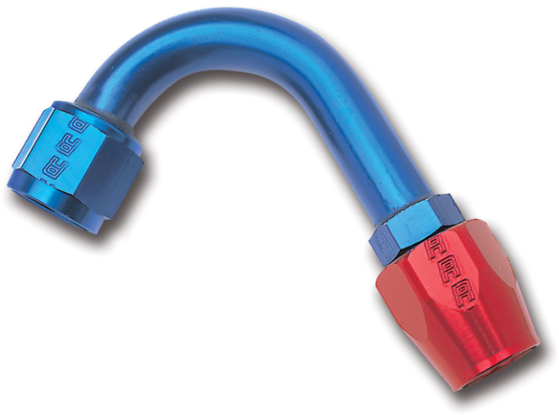 Russell Performance -6 AN Red/Blue 120 Degree Full Flow Hose End (1in Centerline Radius) thumbnail 6
