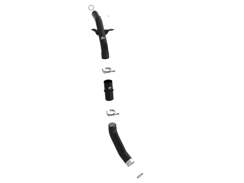 BladeRunner 2-1/2 IN & 3 IN Aluminum Hot Charge Pipe Black