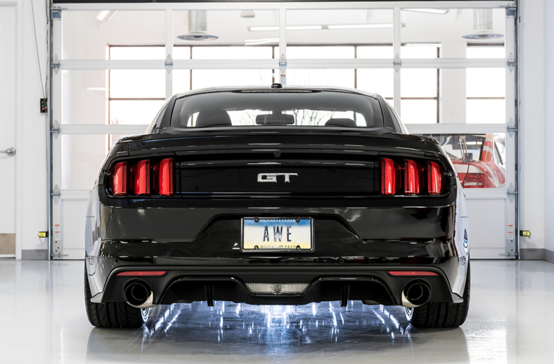 AWE Tuning S550 Mustang GT Cat-Back Exhaust - Touring Edition (Diamond Black Tips)