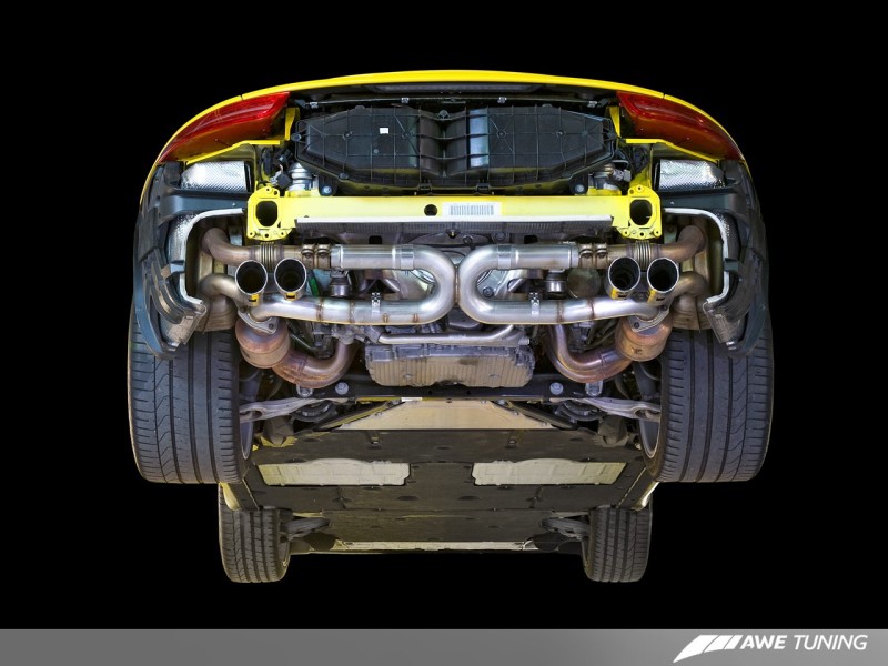 AWE Tuning Porsche 991 SwitchPath Exhaust for Non-PSE Cars Diamond Black Tips thumbnail 5