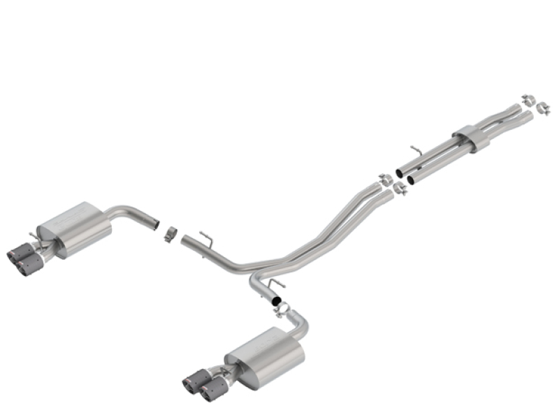 Borla 18-19 Ford Explorer Sport 3.5L 2.5in 2.25in Diameter S-Type Exhaust Carbon Fiber 3.5in Tip thumbnail 5