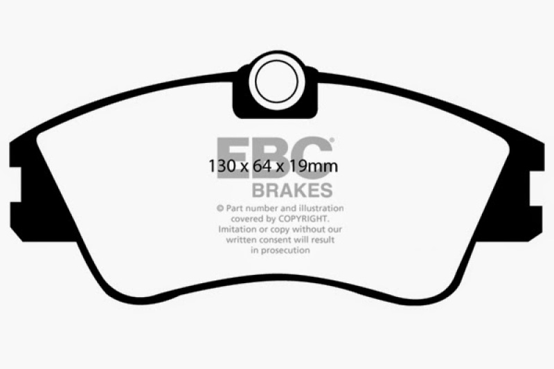 EBC 93-96 Volkswagen Eurovan 2.5 Solid Rotors Greenstuff Front Brake Pads thumbnail 5
