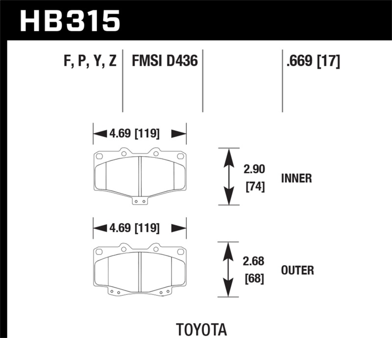 Hawk Performance Ceramic Street Brake Pads thumbnail 6