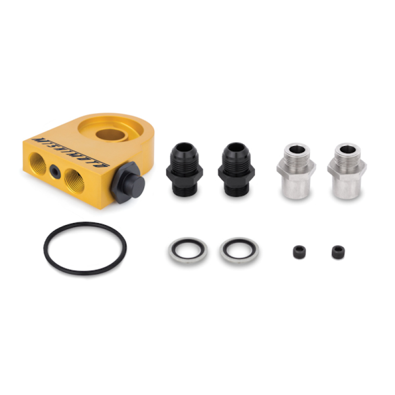 Mishimoto Universal Thermostatic 25 Row Oil Cooler Kit (Black Cooler) thumbnail 4