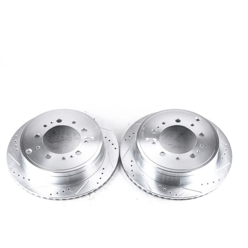 Power Stop 13-21 Toyota Land Cruiser Rear Evolution Drilled & Slotted Rotors - Pair thumbnail 2