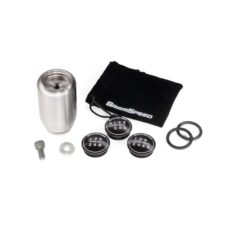 GrimmSpeed Swap-Top Weighted Piston Shift Knob - Stainless Steel thumbnail 7