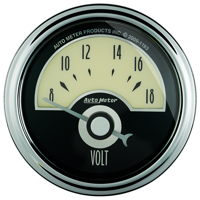 AutoMeter Gauge Voltmeter 2-1/16in. 18V Elec Cruiser Ad