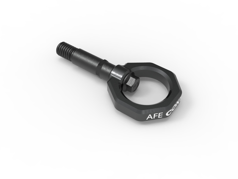 aFe CONTROL Rear Tow Hook Gray