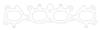 Cometic Mazda FSDE 16V 91-03 Exhaust .030 inch MLS Head Gasket 2.045 inch X 1.375 inch Port thumbnail 8