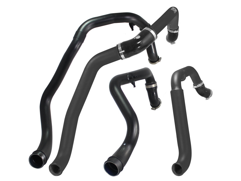 BladeRunner 2 IN to 2-1/2 IN Aluminum Hot Charge Pipe Black