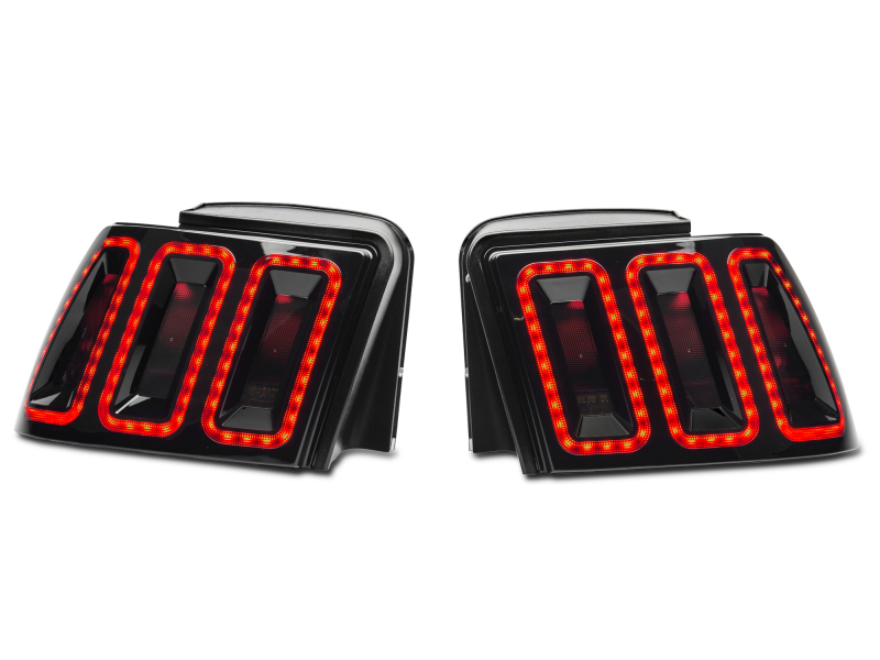 Raxiom 99-04 Ford Mustang Excluding 99-01 Cobra Icon LED Tail Lights- Black Housing (Smoked Lens) thumbnail 6
