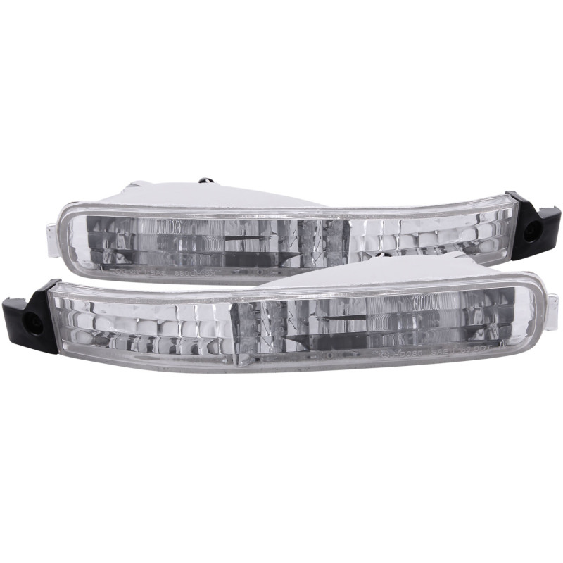 ANZO 1992-1993 Honda Accord Euro Parking Lights Chrome thumbnail 2