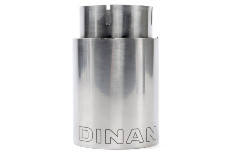 Dinan Double-Walled 4in Clamp-On Exhaust Tip - Polished - 4in Outlet / 3.25in Inlet thumbnail 4