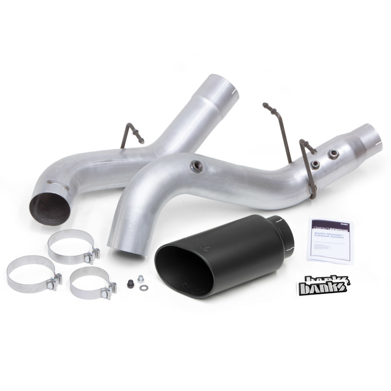 Banks Power 17-19 Chevy Duramax L5P 2500/3500 Monster Exhaust System w/ Black Tip thumbnail 7