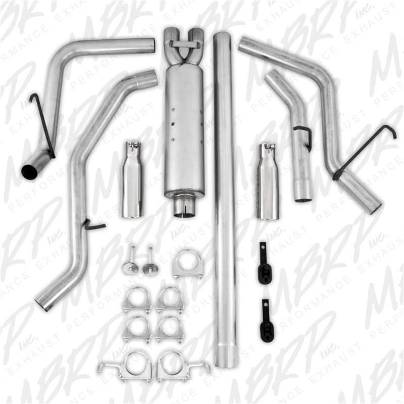 MBRP 2006-2008 Dodge Ram Hemi 1500 5.7L SC/CC-SB Cat Back Dual Split Side thumbnail 5