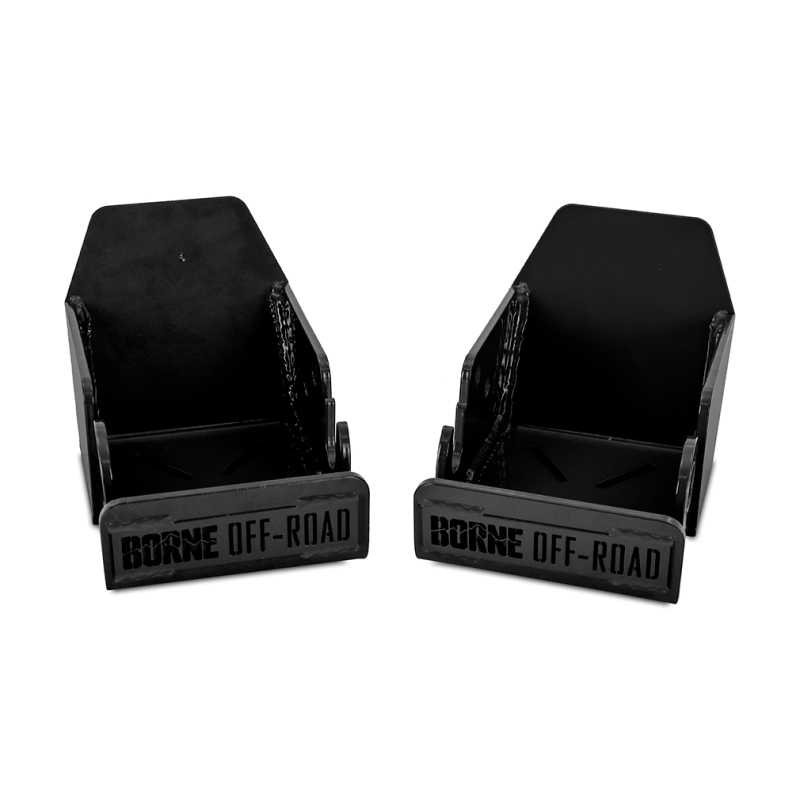 Borne Off-Road 2021+ Ford Bronco Skid Plate Rear Shock Pair Black thumbnail 4