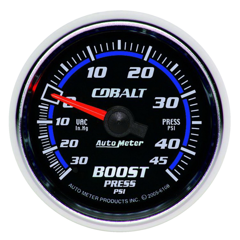 Autometer Cobalt 52mm 45psi Vacuum Boost Gauge thumbnail 4